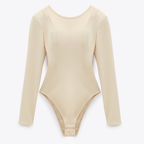 ZARA BNWT Neoprene Effect Bodysuit - Picture 5 of 6